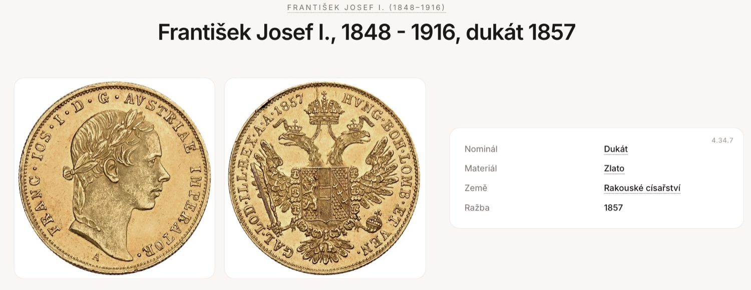 Čistě oříznuté fotky mince na bílém pozadí