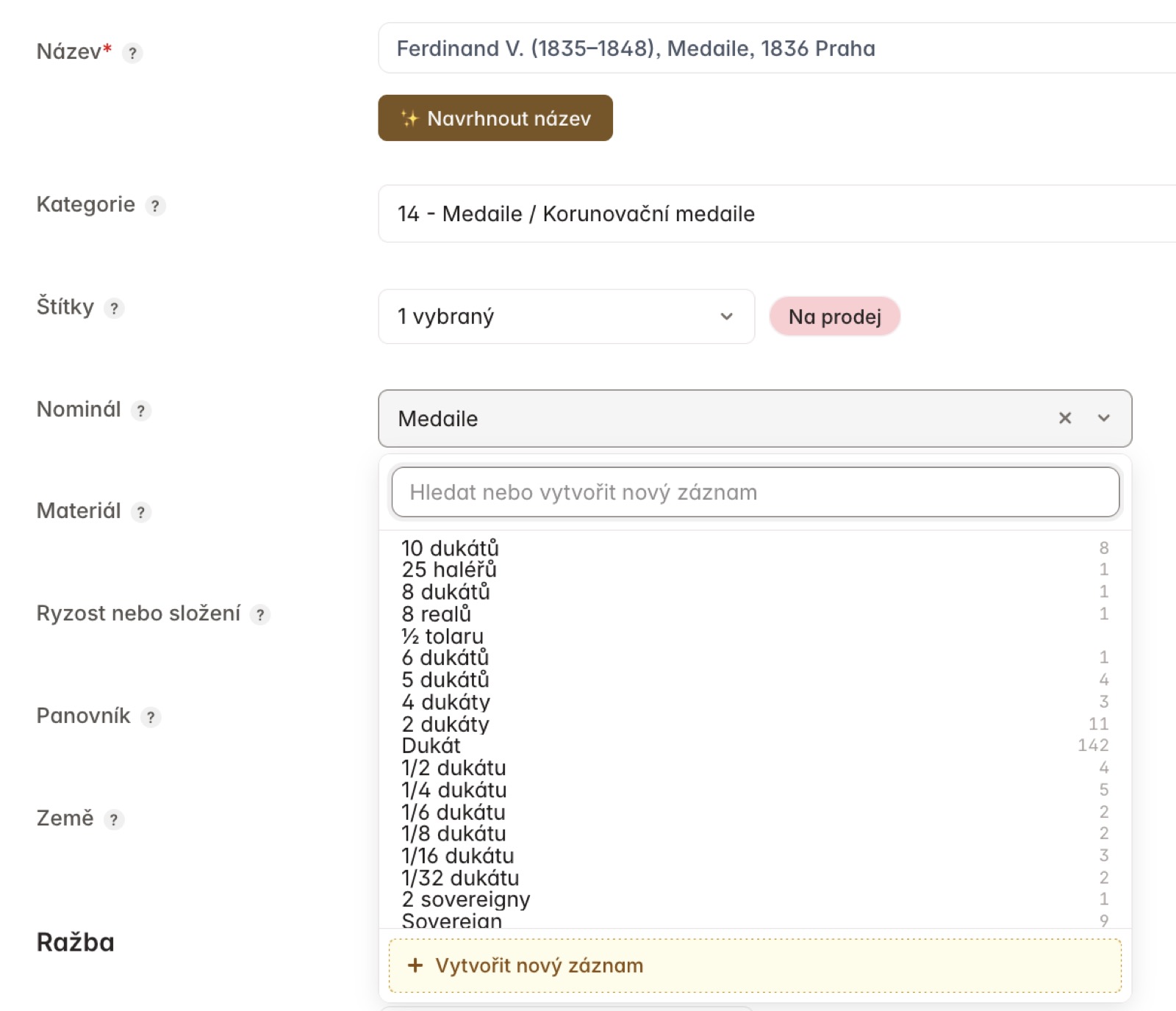 Editace mince s našeptáváním a AI Mincmistrem